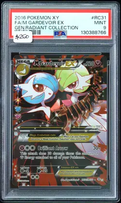 2016 Mega Gardevoir EX #RC31 Gen. Radiant PSA 9 Pokemon Card - Image 1