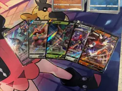 Pokemon Chinese cs4bC Card Lot Of 45 Holos And Vs - Image 2