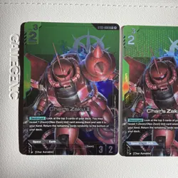 Gundam Card Game Char's Zaku II ST03-006 LR+ Alt Art English Edition - Image 2