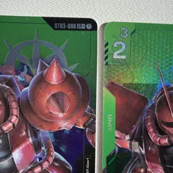 Gundam Card Game Char's Zaku II ST03-006 LR+ Alt Art English Edition - Image 5