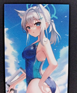 Sunaookami Shiroko Goddess Story Doujin Frosted Waifu Trading Card Blue Archive - Image 1