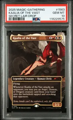 2025 MTG SECRET LAIR DROP TRAGIC ROMANCE #1563 KAALIA OF THE VAST PSA 10 - Image 1