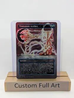 Transmute Artifact Foil Custom sticker on bulk MTG Commander - Image 1
