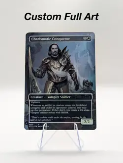 Charismatic Conqueror Foil Custom sticker on bulk MTG Commander - Image 1