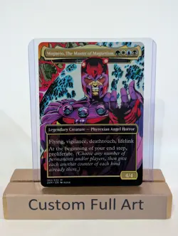 Atraxa, Praetors' Voice (Magneto Xmen) Foil Custom sticker on bulk MTG Commander - Image 1