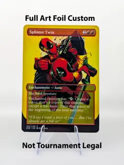 Splinter Twin Deadpool Foil Custom sticker MTG Marvel Commander - Image 1