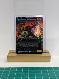 Wilhelt, the Rotcleaver (Rob Zombie) Foil Custom sticker on bulk MTG Commander - Image 1