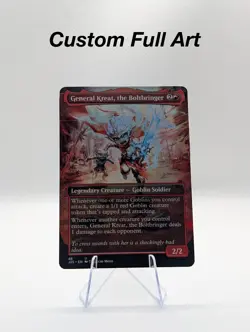 General Kreat, the Boltbringer Foil Custom sticker on bulk MTG Commander - Image 1