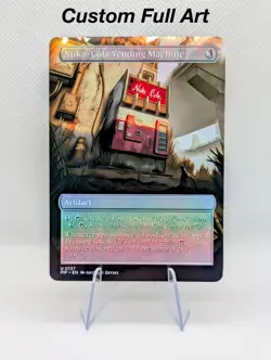 Nuka-Cola Vending Machine Fallout Foil Custom sticker on bulk MTG Commander - Image 1