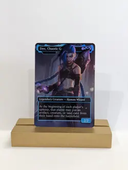 Braids, Conjurer Adept (Jinx Arcane) Foil Custom sticker on bulk MTG Commander - Image 1