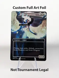 Aylin (Baneslayer Angel) Custom Foil Sticker on bulk MTG BG3 D&D Commander 1 - Image 1