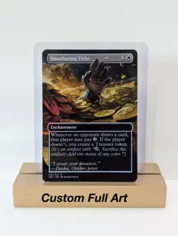 Smothering Tithe Foil Custom sticker on bulk MTG Commander - Image 1