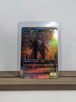 The Scarab God Foil Custom sticker on bulk MTG Commander V1 - Image 1