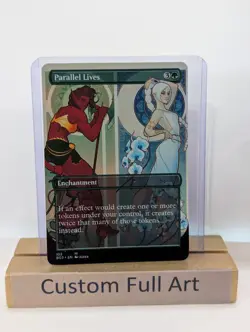 Parallel Lives BG3 Shadowheart Karlach Foil Custom sticker on MTG bulk Commander - Image 1