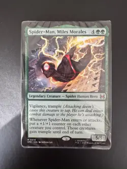 Miles Morales Green Pack Magic The Gathering Spider Man Welcome Deck MTG - Image 1