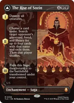 MTG The Rise of Sozin // Fire Lord Sozin - Foil - Borderless, NM-Mint, English A - Image 1