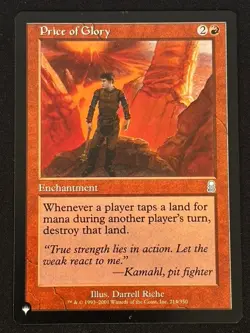 1x MTG Price of Glory - The List Reprints (LIST) (ODY) #214 - Magic - Image 1