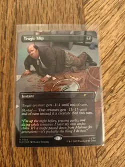 MTG The Office Tragic Slip Kevin Borderless Dwight’s Destiny Secret Lair Foil - Image 1