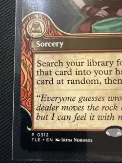 MTG Avatar Gamble TLE P 0312 Showcase Promo Toph Art Rare NM - Image 2