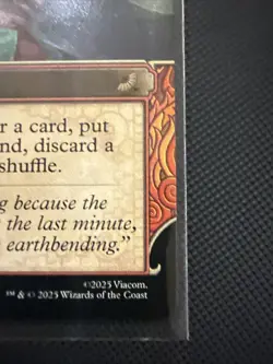 MTG Avatar Gamble TLE P 0312 Showcase Promo Toph Art Rare NM - Image 3