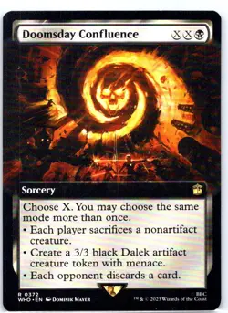 #372 Doomsday Confluence (Extended Art) Universes Beyond: Doctor Who Rare - Image 1