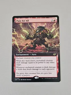 Pain for All -Extended Art- Edge of Eternities Regular Rare R EOE 337 mtg NM/M - Image 1