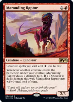 1x Marauding Raptor Light Play MTG Magic - Kid Icarus - - Image 1