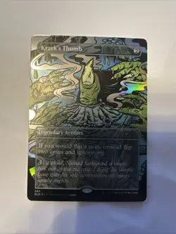 1x Krark's Thumb (383) - Foil - Reversible Borderless - Secret Lair - NM-Mint! - Image 1