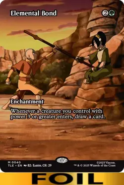 1x - Elemental Bond - FOIL BORDERLESS #40 - Avatar: Eternal - NM MTG - Image 1