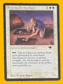 MTG ARGIVIAN ARCHAEOLOGIST (Ink) Antiquities (OldManMTG 012-662) - Image 1