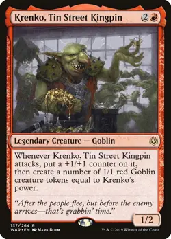 Krenko, Tin Street Kingpin | MTG War of the Spark #137 | M/NM - Image 1