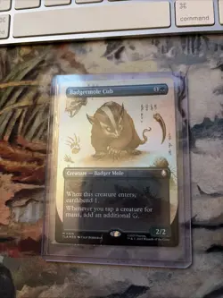 Badgermole Cub showcase Foil Near Mint English MTG Avatar the last airbender - Image 1