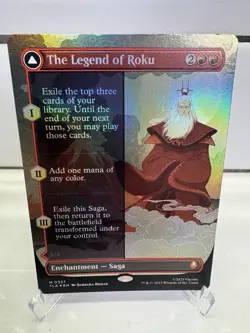 Magic: The Gathering The Legend of Roku Borderless Avatar: Last Airbender Foil - Image 1
