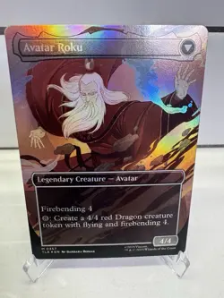 Magic: The Gathering The Legend of Roku Borderless Avatar: Last Airbender Foil - Image 2