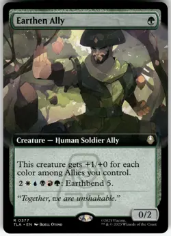 MTG - Earthen Ally (Extended Art) 377 Avatar: The Last Airbender R - Image 1