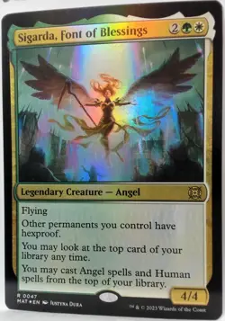 Sigarda, Font of Blessings Foil Rare #47 Aftermath NM/M - Image 1