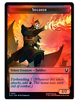 Copy Token (0002) // Soldier Token (0011) Foil Avatar MTG - Image 2