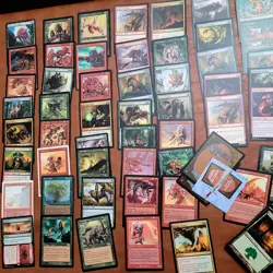 Whole COMMANDER Magic Deck MTG - Radha Heir to Keld Mana Ramp BEASTS Gruul Tribe - Image 3