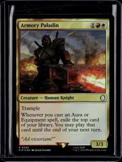 Armory Paladin - 93 - Foil - PIP - NM - MTG Magic the Gathering - Image 1