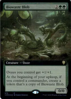 MTG Biowaste Blob (Extended Art) (675) | NM Foil | Commander Legends {CMR} - Image 2