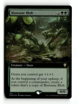 MTG | Biowaste Blob (Extended Art) | CMR | Foil | Moderately Played | English - Image 1