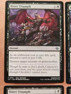 4x Bitter Triumph **NEAR MINT** **UNPLAYED** MTG - Image 2