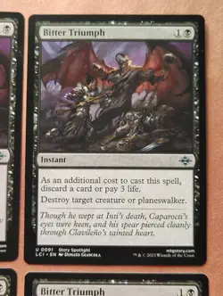 4x Bitter Triumph **NEAR MINT** **UNPLAYED** MTG - Image 3
