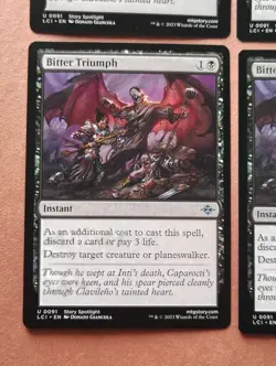 4x Bitter Triumph **NEAR MINT** **UNPLAYED** MTG - Image 5