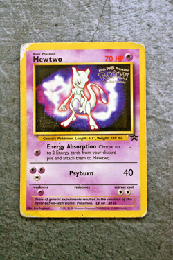 Pokemon TCG - Mewtwo 3 - WOTC Black Star Promos - MP/HP - Image 1