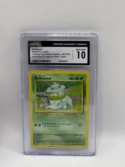 Pokemon TCG: Bulbausar Holo 001/034 2023 - CGC 10 - Low Pop - Image 1