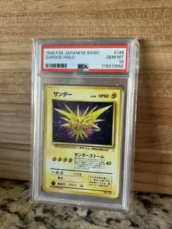 Pokemon TCG Zapdos Holo Rare Fossil 145 - Image 1