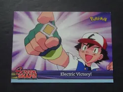 2001 Topps Pokemon Johto League Champions Screen Snaps! SNAP02 Electric Victory! - Image 1
