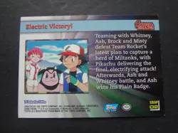 2001 Topps Pokemon Johto League Champions Screen Snaps! SNAP02 Electric Victory! - Image 2