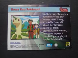 2001 Topps Pokemon Johto League Champions Screen Snaps! SNAP04 Home Run Pokemon! - Image 2